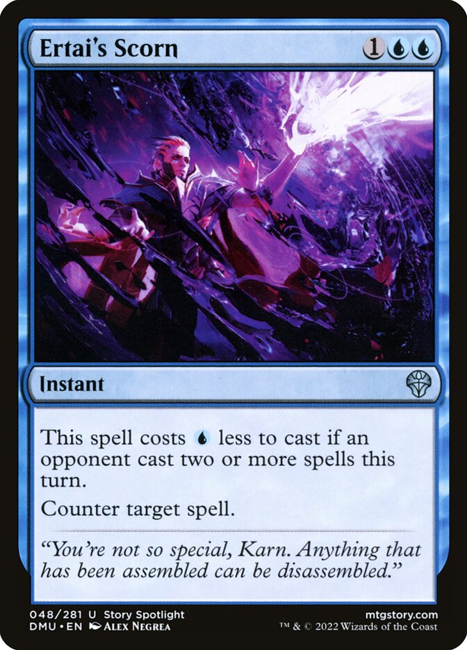 MTG Card Title: Ertai's Scorn DMU/48