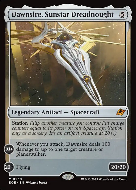 MTG Card Title: Dawnsire, Sunstar Dreadnought EOE/238