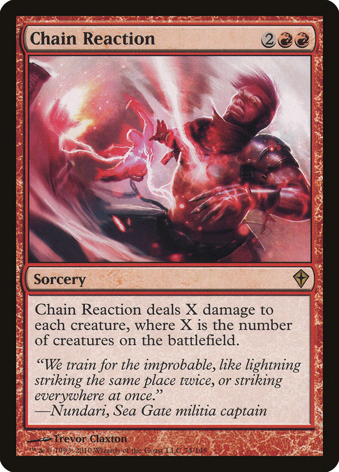 MTG Card Title: Chain Reaction WWK/74