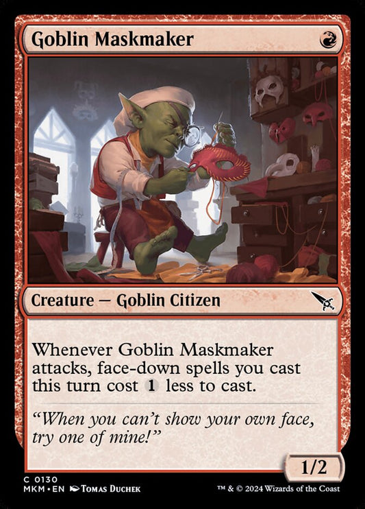 MTG Card Title: Goblin Maskmaker MKM/130