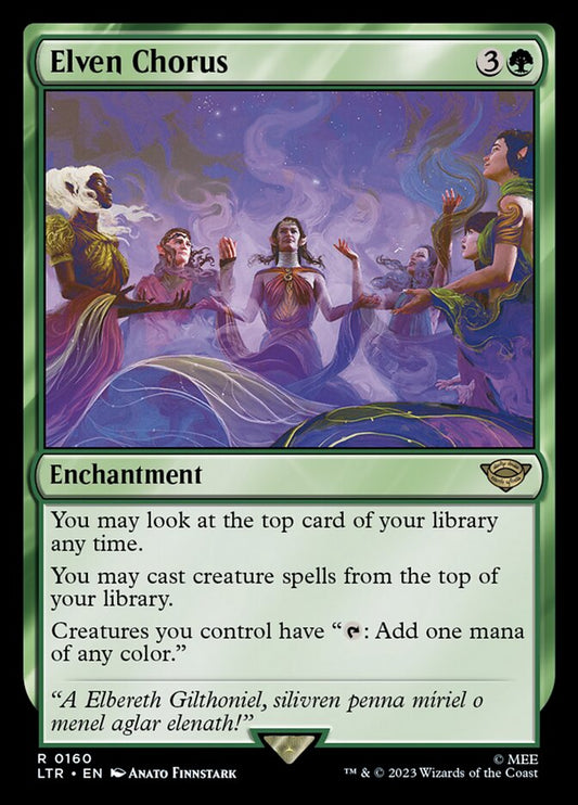 MTG Card Title: Elven Chorus LTR/160