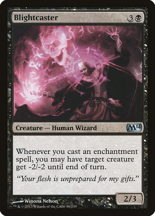 MTG Card Title: Blightcaster M14/86