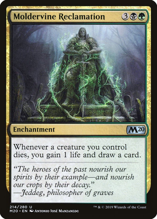 MTG Card Title: Moldervine Reclamation M20/214