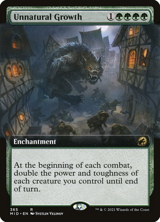 MTG Card Title: Unnatural Growth MID/365