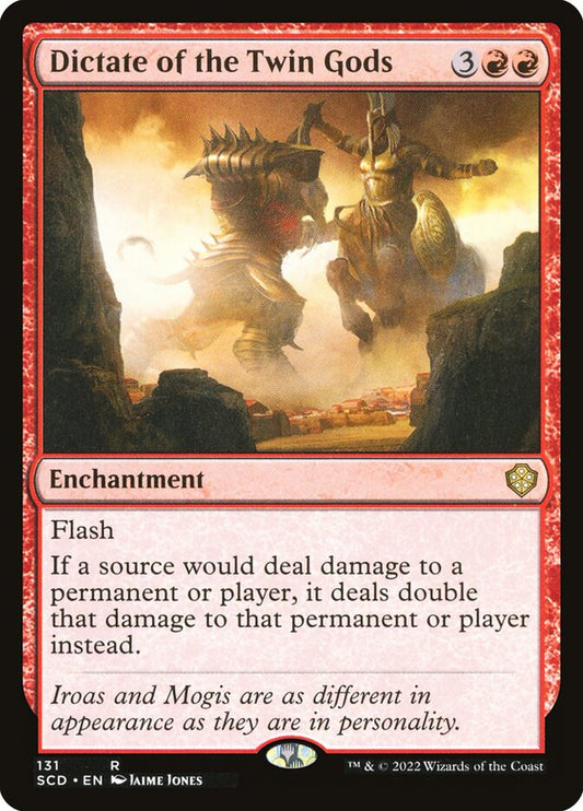 MTG Card Title: Dictate of the Twin Gods SCD/131