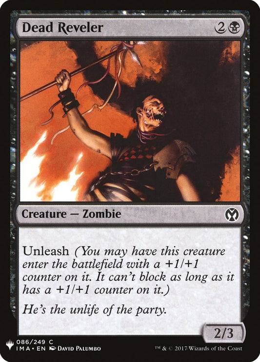 MTG Card Title: Dead Reveler PLST/IMA-86