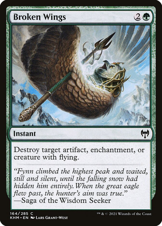 MTG Card Title: Broken Wings KHM/164