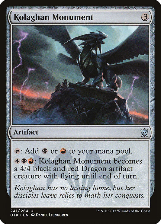 MTG Card Title: Kolaghan Monument DTK/241
