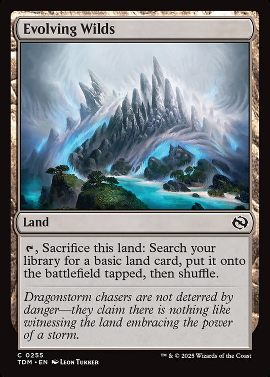 MTG Card Title: Evolving Wilds TDM/255