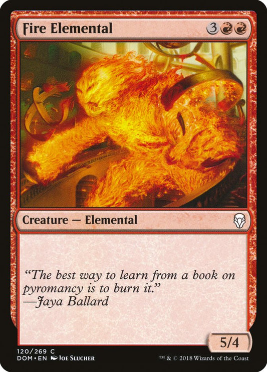 MTG Card Title: Fire Elemental DOM/120