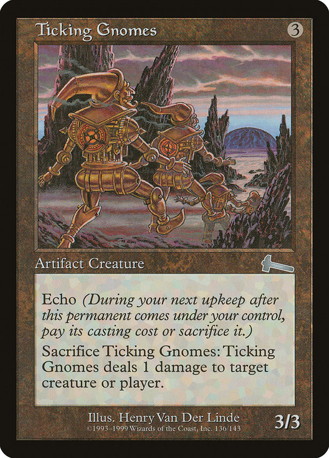 MTG Card Title: Ticking Gnomes ULG/136