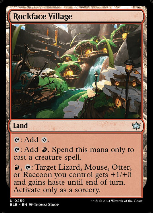 MTG Card Title: Rockface Village BLB/259