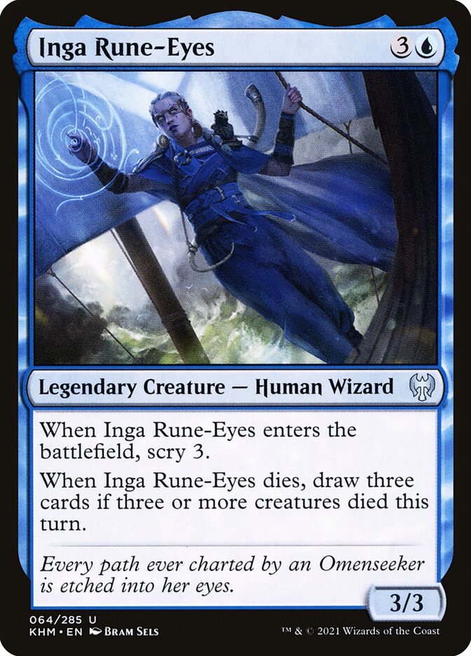 MTG Card Title: Inga Rune-Eyes KHM/64