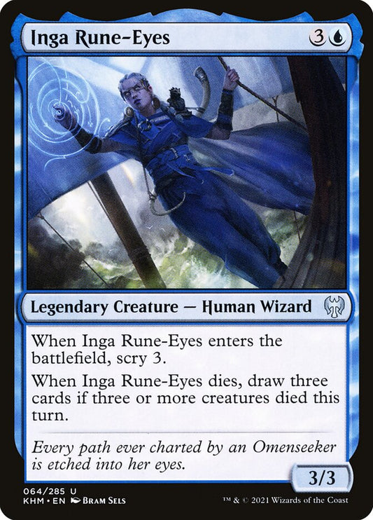 MTG Card Title: Inga Rune-Eyes KHM/64