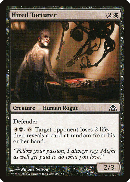 MTG Card Title: Hired Torturer DGM/25