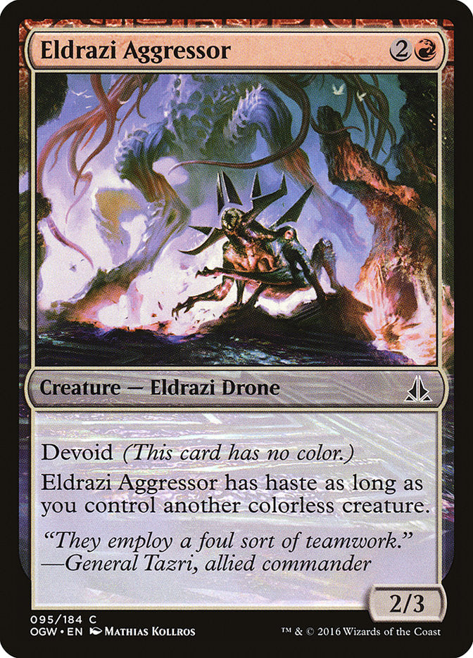 MTG Card Title: Eldrazi Aggressor OGW/95