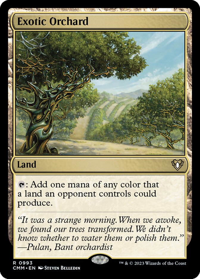 MTG Card Title: Exotic Orchard CMM/993