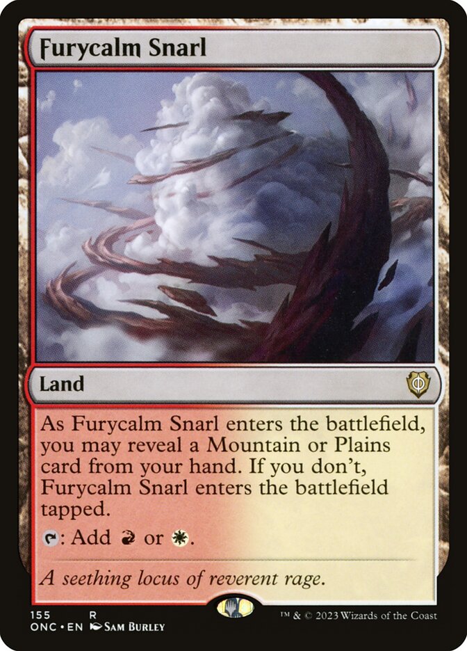 MTG Card Title: Furycalm Snarl ONC/155