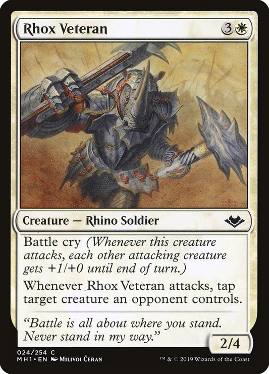 MTG Card Title: Rhox Veteran MH1/24
