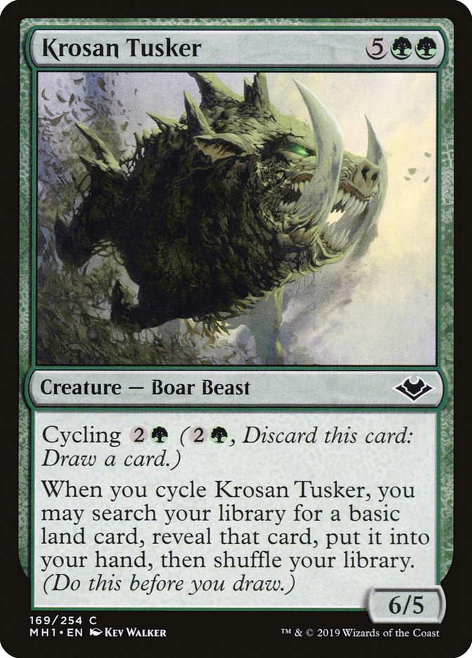 MTG Card Title: Krosan Tusker MH1/169