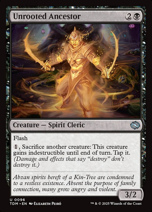 MTG Card Title: Unrooted Ancestor TDM/96
