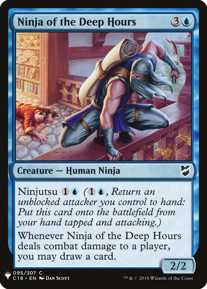 MTG Card Title: Ninja of the Deep Hours PLST/C18-95