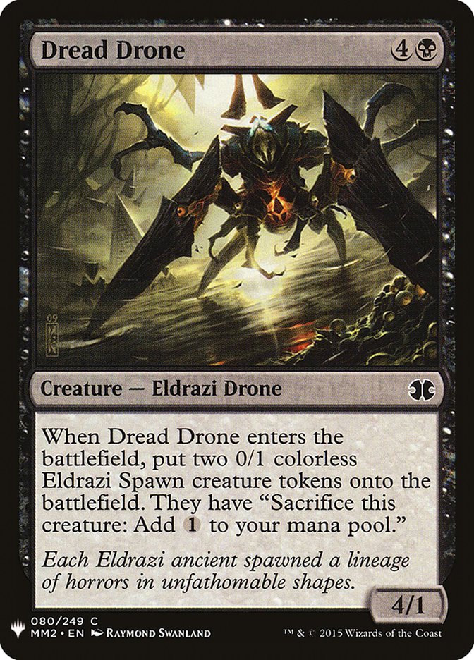 MTG Card Title: Dread Drone PLST/MM2-80