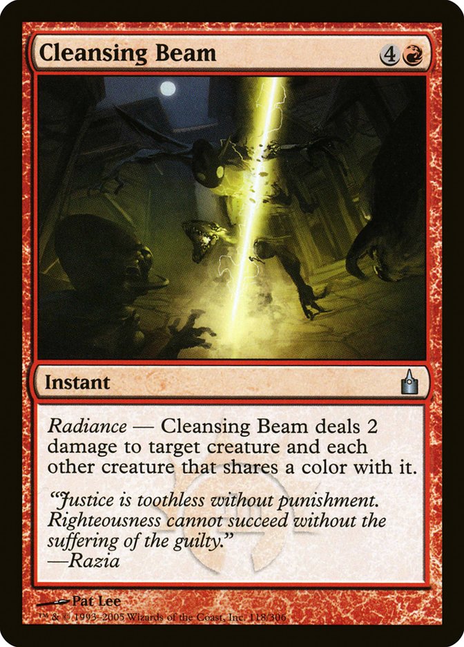 MTG Card Title: Cleansing Beam RAV/118