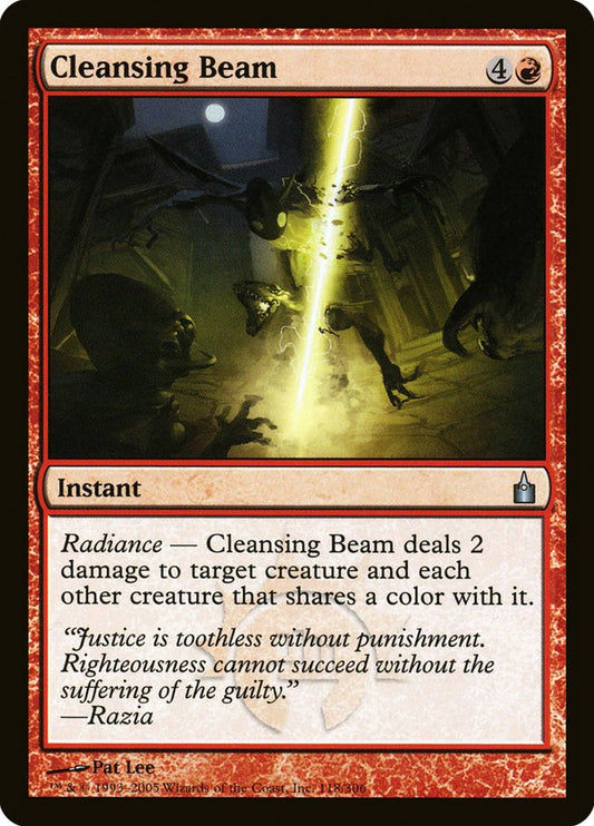 MTG Card Title: Cleansing Beam RAV/118