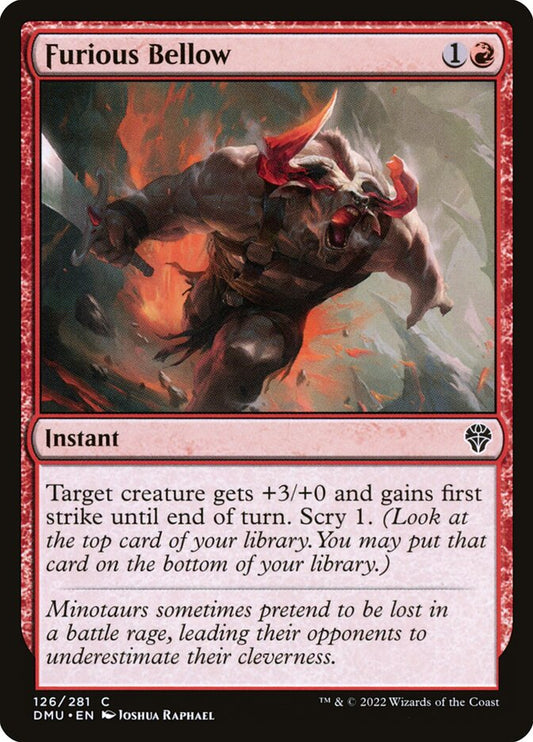 MTG Card Title: Furious Bellow DMU/126