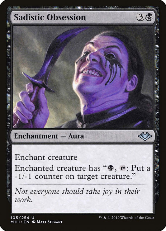 MTG Card Title: Sadistic Obsession MH1/105