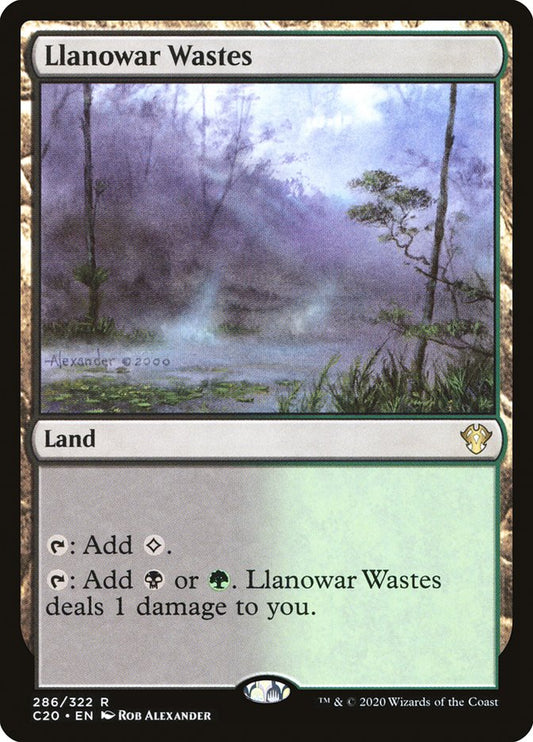 MTG Card Title: Llanowar Wastes C20/286