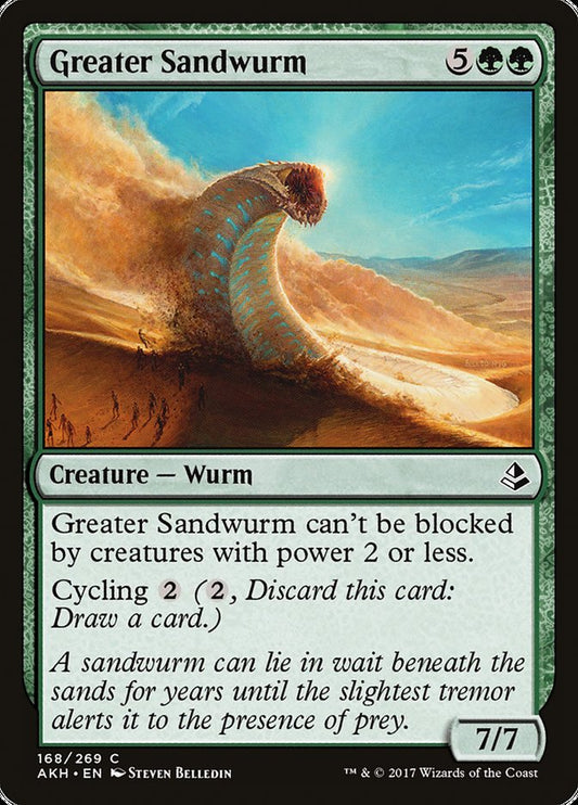 MTG Card Title: Greater Sandwurm AKH/168
