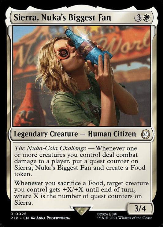 MTG Card Title: Sierra, Nuka's Biggest Fan PIP/25