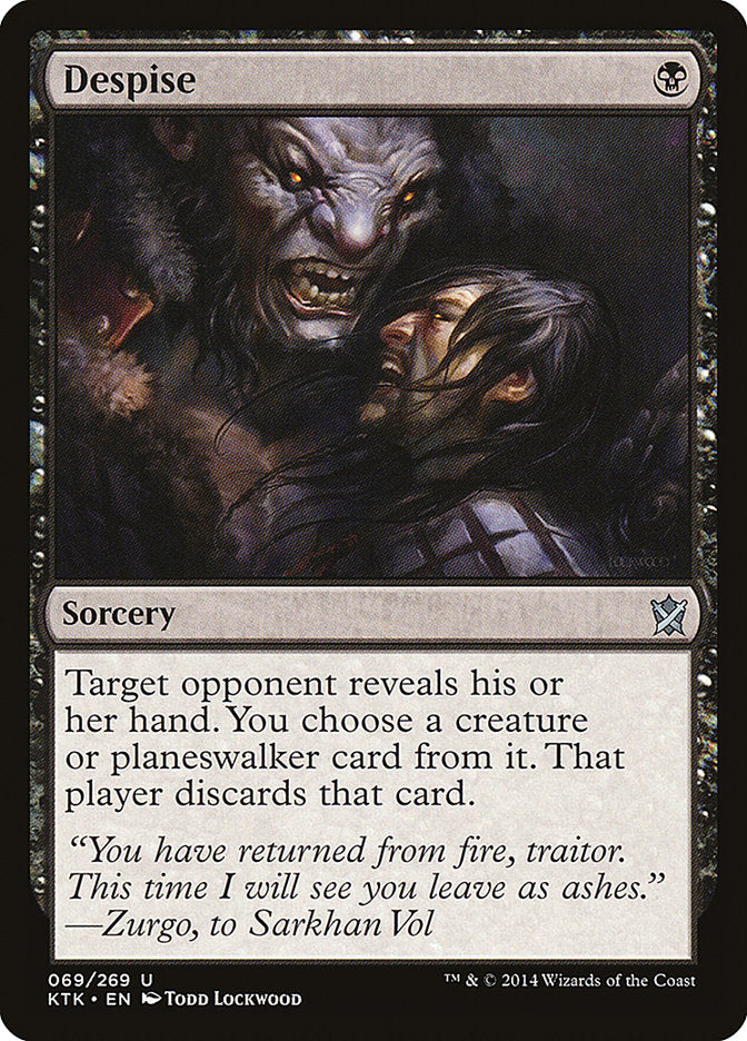 MTG Card Title: Despise KTK/69