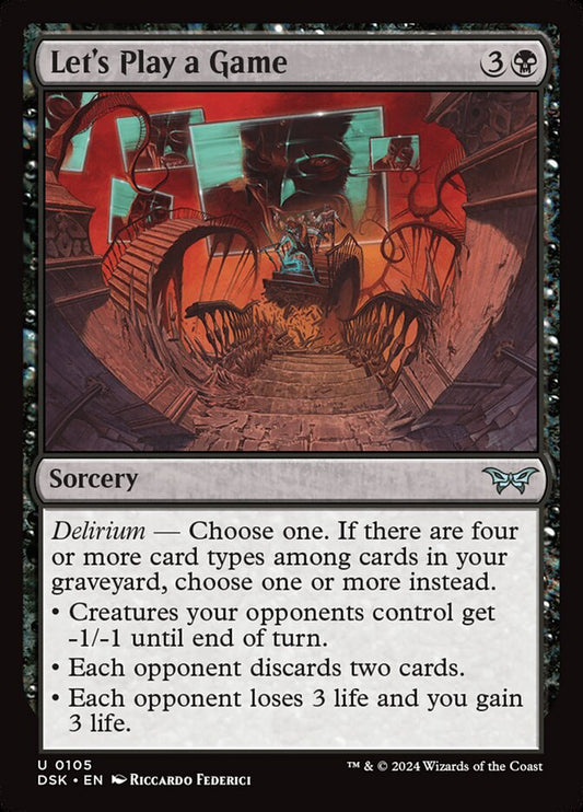 MTG Card Title: Let's Play a Game DSK/105