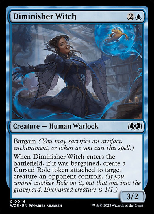 MTG Card Title: Diminisher Witch WOE/46