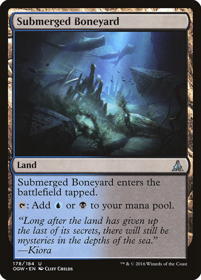 MTG Card Title: Submerged Boneyard OGW/178