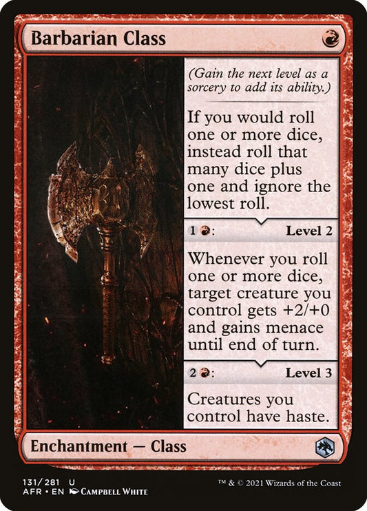 MTG Card Title: Barbarian Class AFR/131