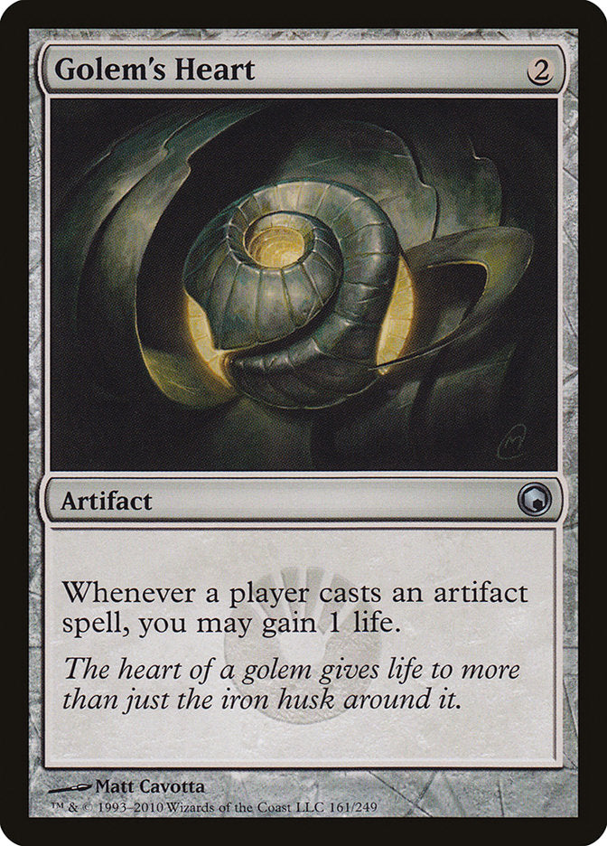 MTG Card Title: Golem's Heart SOM/161