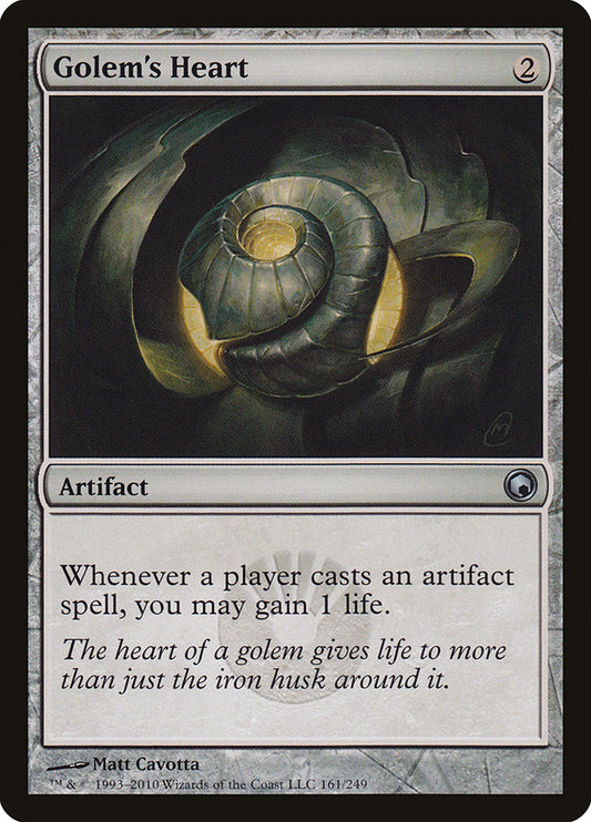 MTG Card Title: Golem's Heart SOM/161