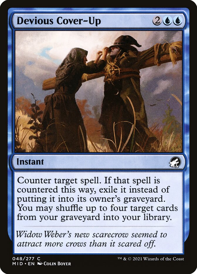 MTG Card Title: Devious Cover-Up MID/48