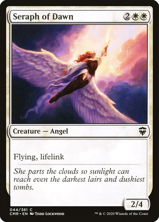 MTG Card Title: Seraph of Dawn CMR/44