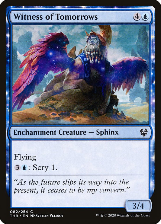 MTG Card Title: Witness of Tomorrows THB/82