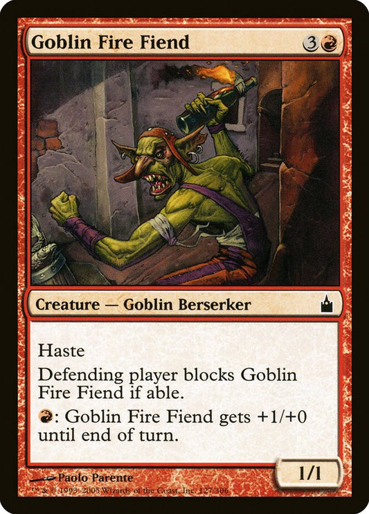 MTG Card Title: Goblin Fire Fiend RAV/127
