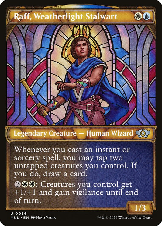 MTG Card Title: Raff, Weatherlight Stalwart MUL/56