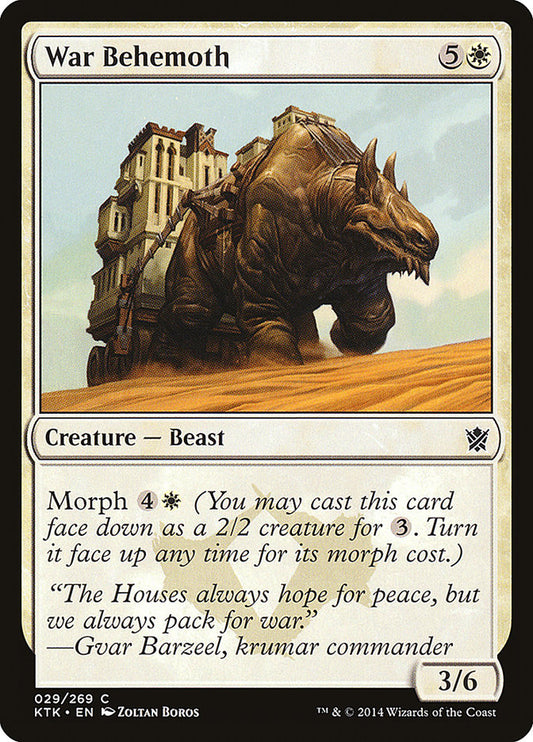 MTG Card Title: War Behemoth KTK/29