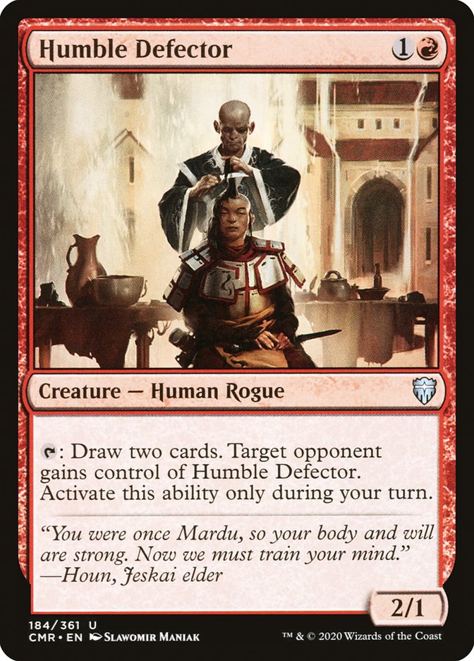 MTG Card Title: Humble Defector CMR/184