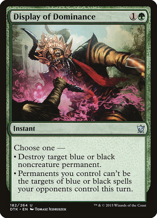 MTG Card Title: Display of Dominance DTK/182