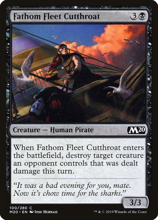 MTG Card Title: Fathom Fleet Cutthroat M20/100